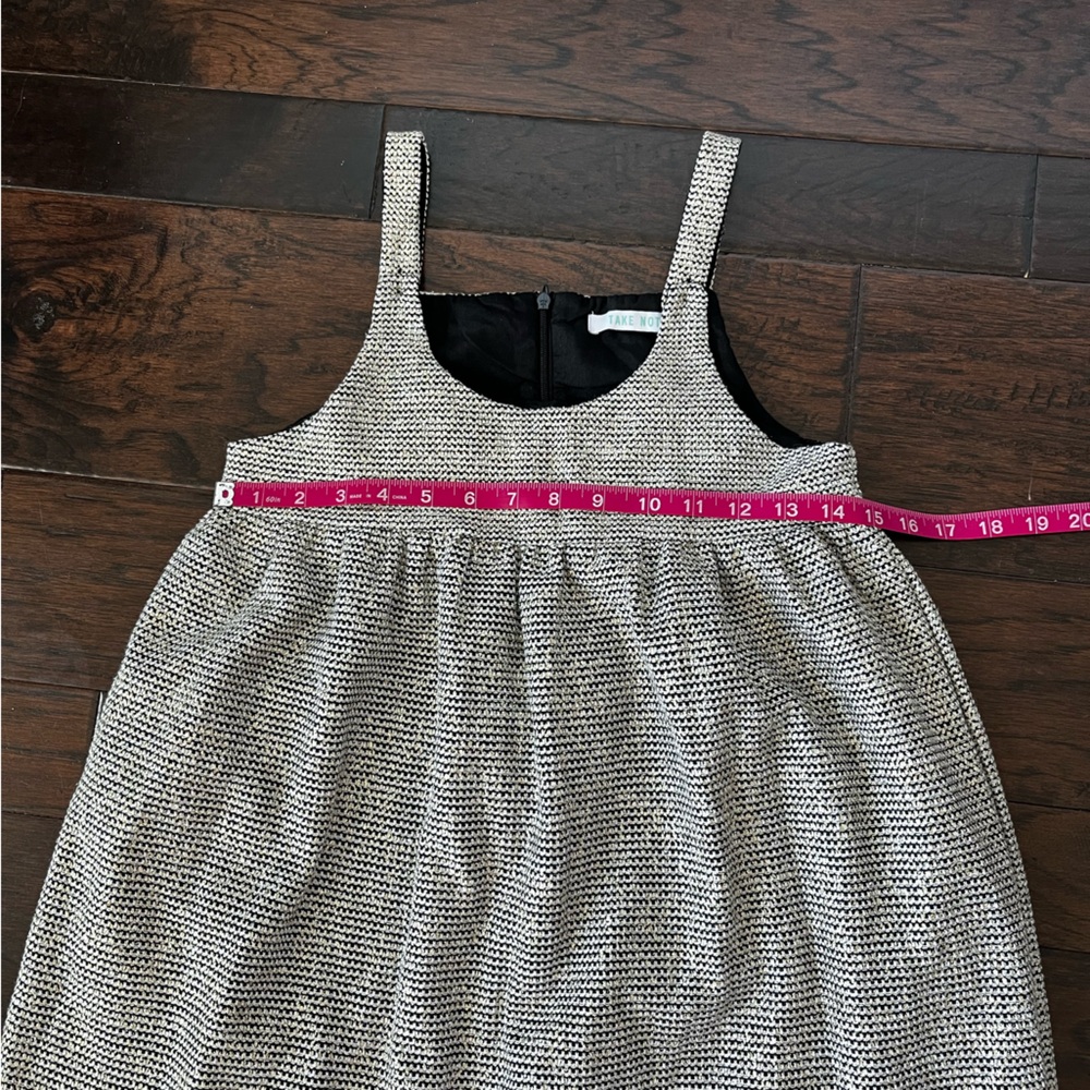 Take Note Metallic Tweed Ruffled Jumper; Size 14 - Picture 6 of 11